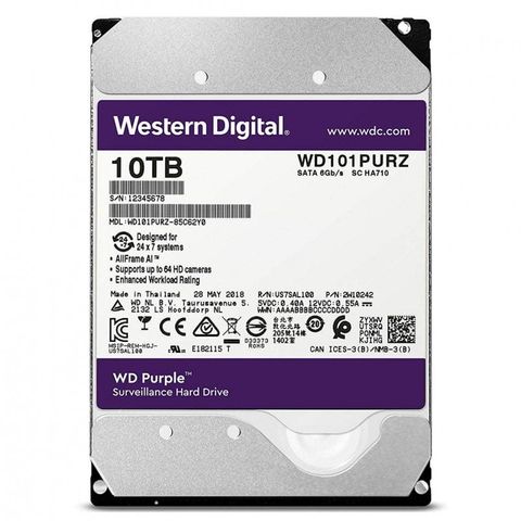 Ổ Cứng Hdd Wd Purple 10tb 3.5 Inch Wd101purz