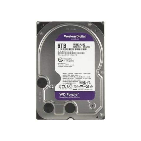 Ổ Cứng Hdd Wd Purple 6tb 3.5 Inch Sata Iii Wd63purz