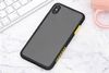 Ốp lưng iPhone XS Max Nhựa cứng viền dẻo Durame JM Viền đen vàng