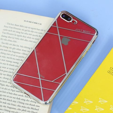 Ốp lưng iPhone 7/8+ nhựa dẻo Electro TPU A JM Silver 3