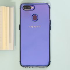  Ốp lưng Oppo F9 nhựa dẻo Electroplate case 2 OSMIA Xanh Navy 