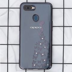  Ốp lưng Oppo A7 Nhựa dẻo Electroplating đầm dạ hội COSANO đen 