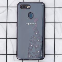  Ốp lưng Oppo A7 Nhựa dẻo Electroplating đầm dạ hội COSANO đen 