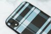 Ốp lưng iPhone XR nhựa dẻo EmboSS printing OSMIA CKUT002 Caro Xanh