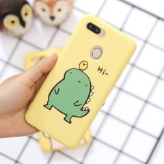  Ốp lưng Oppo A7 Nhựa dẻo Emboss printing OSMIA CKTG504 Khủng long xanh 