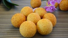  Cách làm bánh cam nhân đậu đỏ đơn giản giòn thơm làm món tráng miệng 