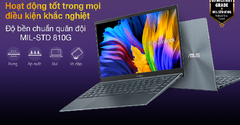  Laptop Asus ZenBook thiết kế nhỏ gọn, bền chuẩn quân đội dưới 25 triệu 