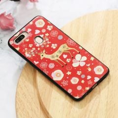  Ốp lưng Oppo A7 nhựa dẻo IMD MEEKER TST006 Hươu đỏ 