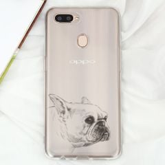  Ốp lưng Oppo A7 Nhựa dẻo in hình Transparent COSANO SR171102 pitbull 