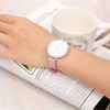 Dây da đồng hồ size 12mm Hồng L020-01-12