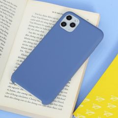  Ốp lưng iPhone 11 Pro Max nhựa dẻo LIQUID SILICONE B JM Xanh biển sâu 