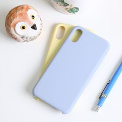  Ốp lưng iPhone X/Xs nhựa dẻo LIQUID SILICONE B JM Xanh khói 