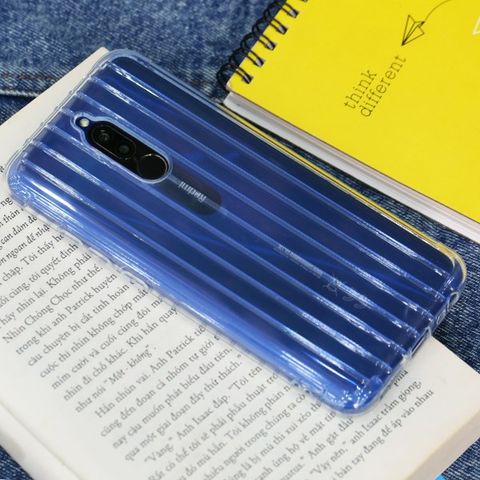Ốp lưng Redmi 8 nhựa dẻo Luggage-Nake Slim JM Nude