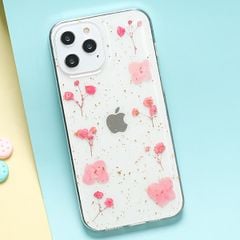  Ốp lưng iPhone 12 Pro Max Nhựa dẻo Dry Flower MEEKER CN1022 Hồng 