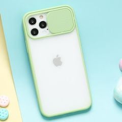  Ốp lưng iPhone 12/12 Pro Nhựa cứng viền dẻo TKS-LZB17 Rubber 2 IN 1 MEEKER Xanh bạc hà 