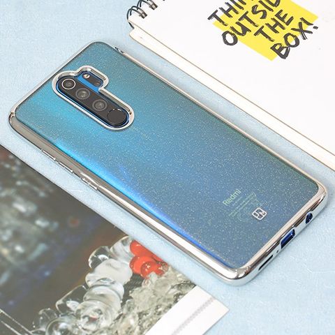 Ốp lưng Redmi note 8 pro nhựa dẻo Skycloud II JM Xanh bạc