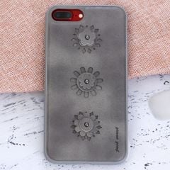  Ốp lưng iPhone 7 Plus/ 8 Plus Nhựa dẻo PU Burch JM Hoa văn Xám 