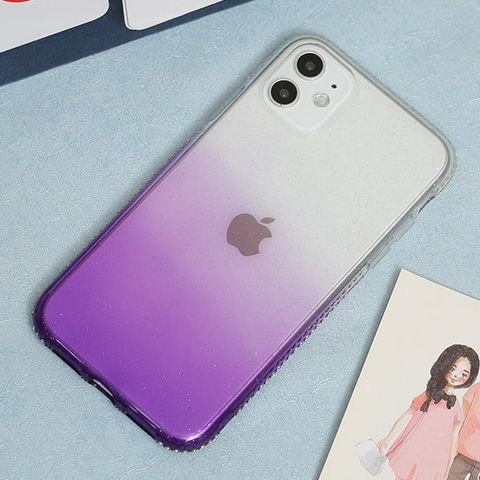 Ốp lưng iPhone 11 nhựa dẻo Shining Diamond OSMIA Tím