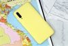 Ốp lưng Galaxy A30s Nhựa dẻo Silicone Felt COSANO Vàng