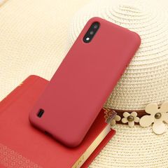  Ốp lưng Galaxy A01 nhựa dẻo Silicone Felt Cover COSANO Đỏ đô 