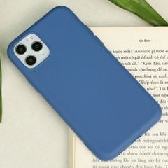  Ốp lưng iPhone 11 Pro Nhựa dẻo Silicone Felt COSANO Xanh navy 