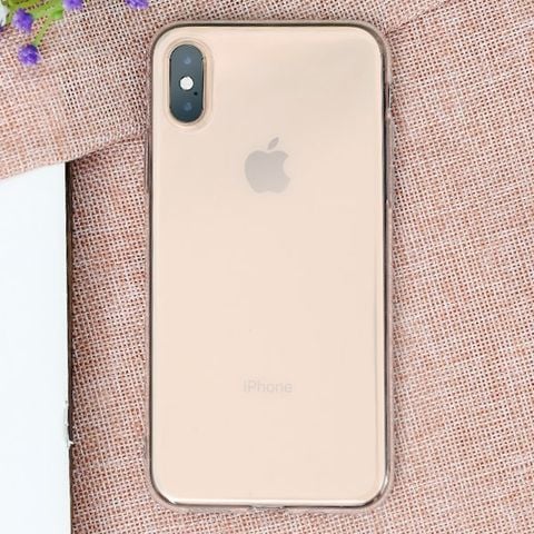 Ốp lưng iPhone XS nhựa dẻo Slim TPU OSMIA Nude