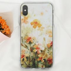  Ốp lưng iPhone XS Max Nhựa dẻo solid in hình COSANO SR171106 Hoa vàng 