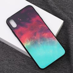  Ốp lưng iPhone Xs Max Nhựa cứng viền dẻo Tempered glass OSMIA CKTG555 Thiên hà 
