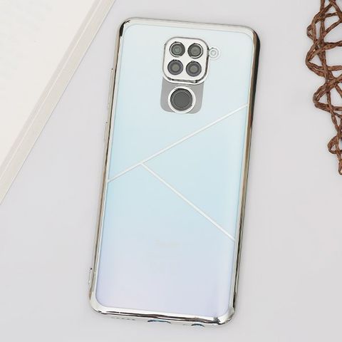 Ốp lưng Redmi Note 9 nhựa dẻo TPU Electroplating Triple COSANO Silver