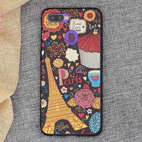 Ốp lưng Oppo F9 Nhựa dẻo TPU Printing MEEKER TSD04 Paris Ngọt ngào