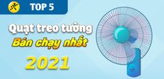  Top 5 quạt treo tường bán chạy nhất năm 2021 tại Trung Tâm Bảo Hành 