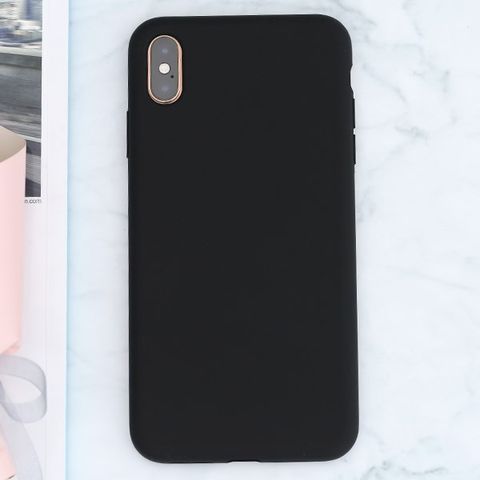 Ốp lưng iPhone XS Max Nhựa dẻo Ultra Slim Silicone Case JM đen