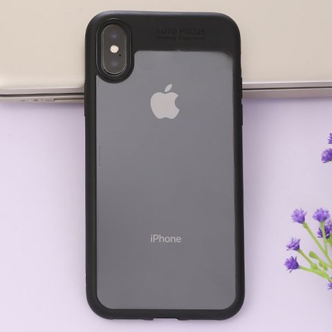 Ốp lưng iPhone X Nhựa dẻo viền cứng Pure III Đen
