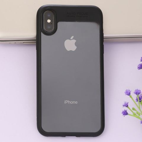 Ốp lưng iPhone X Nhựa dẻo viền cứng Pure III Đen