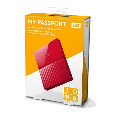 Ổ Cứng Di Động Wd My Passport 1Tb Wdbynn0010Brd Red