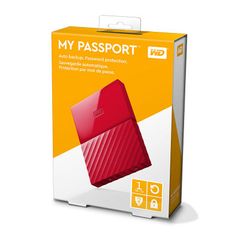  Ổ Cứng Di Động Wd My Passport 1Tb Wdbynn0010Brd Red 