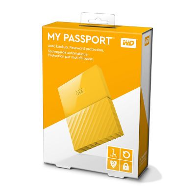 Ổ Cứng Di Động Wd My Passport 1Tb Wdbynn0010Byl Yellow