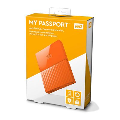 Ổ Cứng Di Động Wd My Passport 2Tb Wdbyft0020Bor Orange