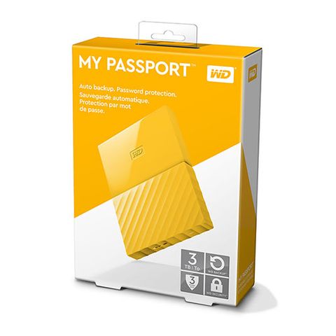Ổ Cứng Di Động Wd My Passport 3Tb Wdbyft0030Byl Yellow