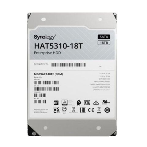 Ổ Cứng Gắn Trong Nas Synology Hat5310-18t Hdd 3.5