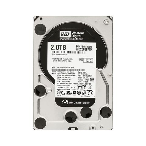 Ổ cứng HDD WD 2TB Black 3.5 inch, 7200RPM, SATA, 64MB Cache