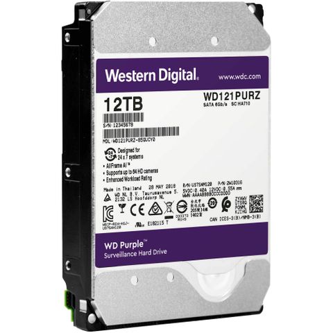 Ổ Cứng HDD WD Purple Pro 12TB 3.5 inch SATA III 256MB Cache 7200RPM
