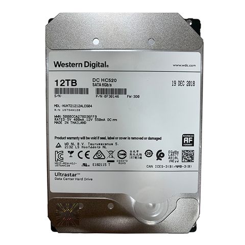 Ổ Cứng Hdd Western 12tb Digital Ultrastar Dc Hc520