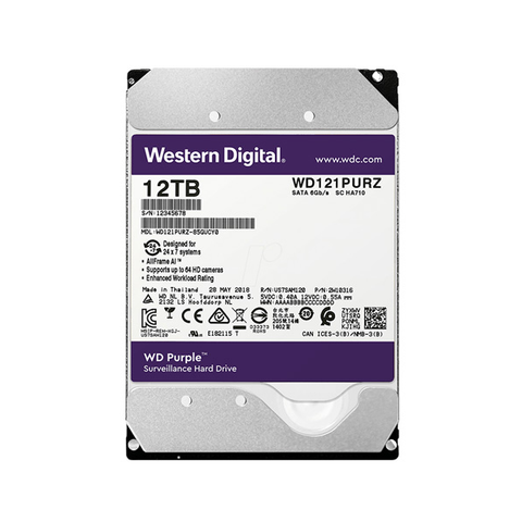 Ổ Cứng Hdd Western 12tb Purple Chính Hãng