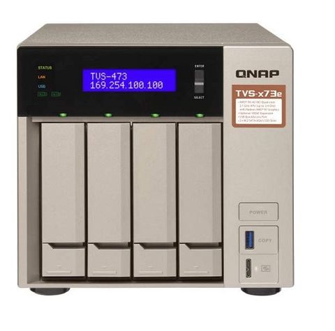 Ổ Cứng Mạng Nas Qnap Tvs-473E 16Gb Ddr4 1Tb Ssd 8Tb Hdd