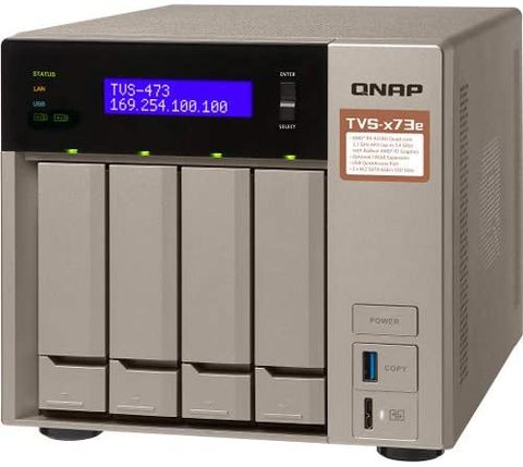 Ổ Cứng Mạng Nas Qnap Tvs-473E 32Gb Ddr4 2Tb Ssd 16Tb Hdd