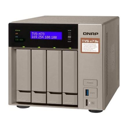 Ổ Cứng Mạng Nas Qnap Tvs-473E 32Gb Ddr4 4Tb Ssd 32Tb Hdd