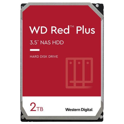 Ổ Cứng Nas Western Digital Red Plus 2tb- Bộ Nhớ Đệm 24/7 128mb Sata 3