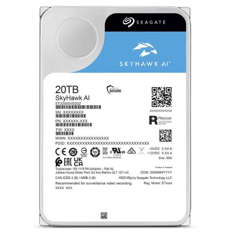 Ổ cứng Seagate Skyhawk AI 20TB 3.5'' ST20000VE002