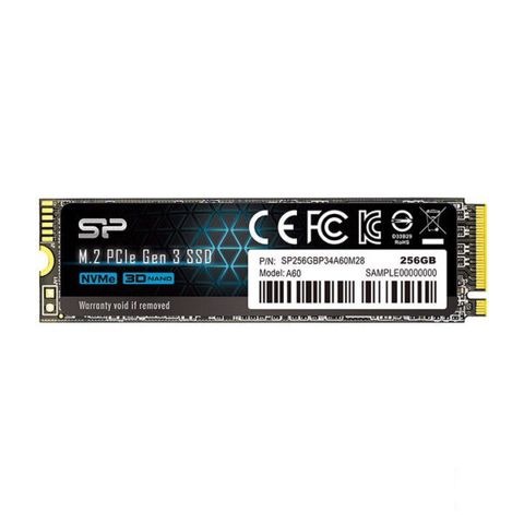 Ổ Cứng Ssd Silicon A60 256gb M2.pcie 3×4 (sp256gbp34a60m28)
